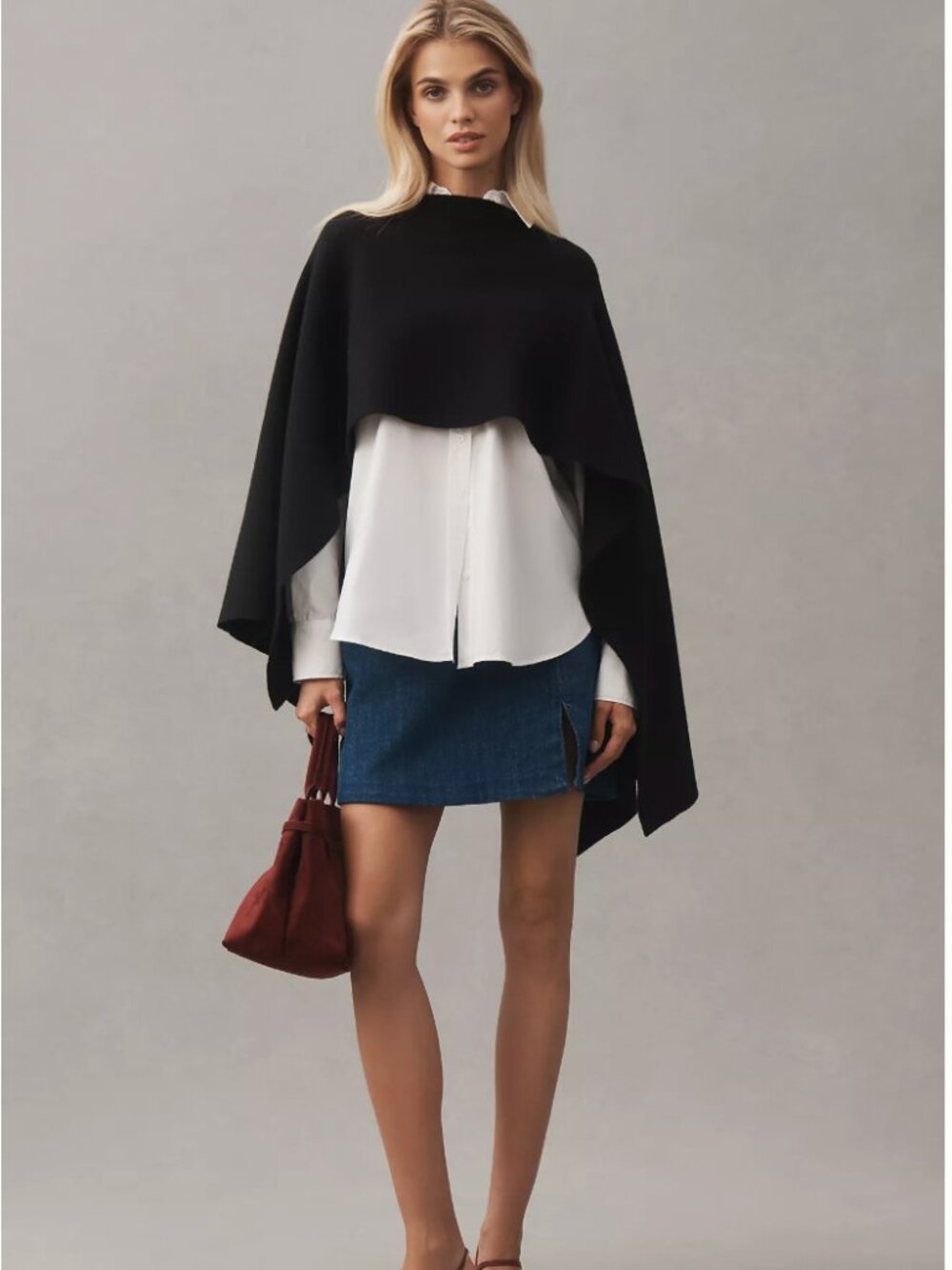 NWT Anthropologie Mare Mare Knit Poncho - One Size